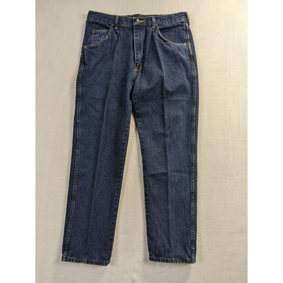 Wrangler Other - Wrangler Mens 34 x 30 Denim Blue Jeans 100% Cotton Relaxed Fit